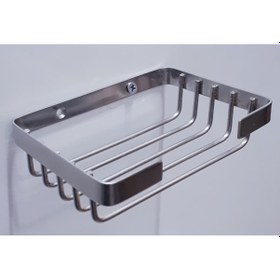 Resim Kare Tel Sabunluk 304 Paslanmaz Mat Krom 