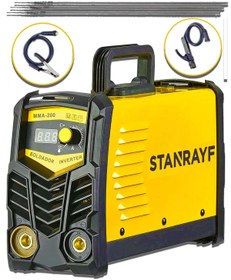 Resim stanrayf Alman H-tech 200 Amper Tam Profesyonel Ağır Hizmet Dijital Göstergeli Inverter Kaynak Makinesi 