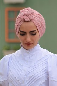 Resim Sahra Şal Dünyası Tasarım Bone Sakallı Pudra 