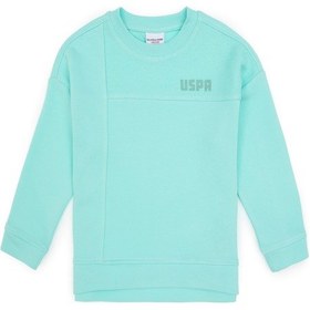 Resim U.S. Polo Assn. Kız Çocuk Mint Bisiklet Yaka Sweatshirt 50317991-VR250 