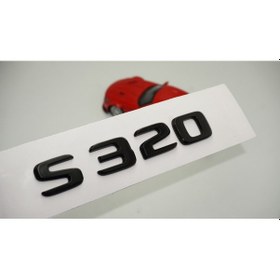 Resim S 320 Bagaj Parlak Siyah ABS 3M 3D Yazı Logo 