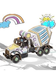 Resim TODO Çimento Mikseri Beton Mikseri Kartonda Montajı Ve Renk Yapılacak 126 Parça 