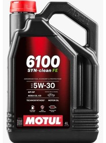 Resim Motul 6100 Syn-Clean Fe 5W-30 % 100 Sentetik Motor Yağı 4 L 