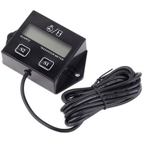 Resim Motor Ve Makine Rpm Ve Çalışma Saati Ölçer - Su Geçirmez Lcd Ekran 