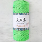 Resim Loren Macrame Neon Yeşil El Örgü İpi - L115 
