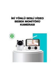 Resim 720p Bebek Kamerası Uzaktan Kontrollü Gece Görüşlü Monitör - 