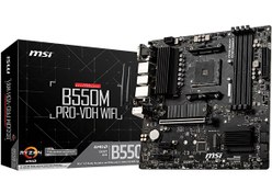 Resim MSI B550M PRO-VDH WIFI AMD B550 4400 MHz DDR4 AM4 M.2 HDMI DP VGA MATX Anakart MSI