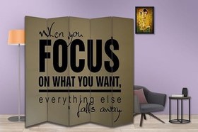 Resim Motivasyon Temalı Özel Tasarım Paravan Room Divider 180 x 200 cm 