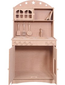 Resim Buradadavar Hobi Ahşap Ahşap Montessori Çocuk Oyuncak Mutfak Servis Seti (EKONOMİK SADE SET) 