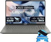 Resim Casper Nirvana X600.7430-DF00R-G-F-D200 Amd Ryzen 5-7430U 32GB Ram 1tb Nvme SSD 15,6" Windows 11 Pro Taşınabilir Bilgisayar + Kablosuz Klavye-Mouse Set 