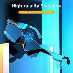 Resim Pepisky Alı Kablosuz BT5.0 Müzik Gözlükleri Doğa Sporları Kararlı Eşleştirme Dahili Hoparlör Geniş Uyumluluk Kırmızı 