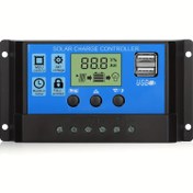 Resim 1 adet WENSCHA Güneş Paneli Şarj Kontrol Cihazı - 12V/24V Otomatik, PWM, Ayarlanabilir Parametreler, LCD Ekran & Çift USB Portları, Karavanlar, Tekneler ve Daha Fazlası için Aşırı Yük Koruması, Karavan Pil Düzenlemesi|Fonksiyonel Arayüz|Güvenli Montaj 