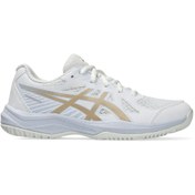 Resim Asics Upcourt 6 Gs Genç Voleybol Ayakkabısı 1074A045-103 Krem 