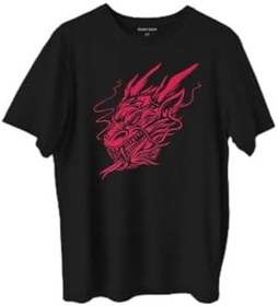 Resim Dragon Japanese Ejder Japon Baskılı Tişört Unisex T-Shirt 