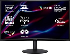 Resim Acer Nitro ed240q s3bmiipx - ed0 Serisi - LED Monitör - Kavisli um.ue0ee.301 