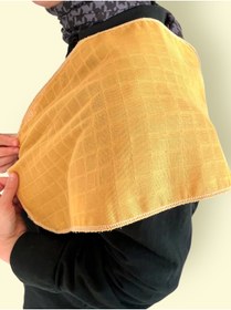 Resim runbaby Tek Kat Müslin Omuz Bezi 25x50cm - Hardal 