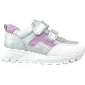 Resim Nubebe Marmara Çift Cırtlı Deri Geniş Kalıp Kız Çocuk Ayakkabısı Gümüş 