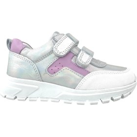 Resim Nubebe Marmara Çift Cırtlı Deri Geniş Kalıp Kız Çocuk Ayakkabısı Gümüş 