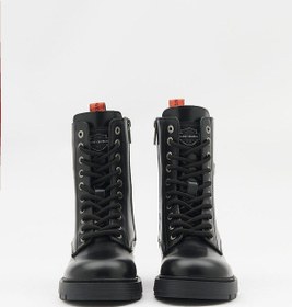 Resim Harley Davidson Cree Kadın Siyah Deri Bot-23611 