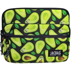 Resim Jacbag Açık Yeşil Avokado Üç Cepli Tablet Telefon Not Defteri El Çantası - Kız Çocuk/kadın Tablet Kılıfı 