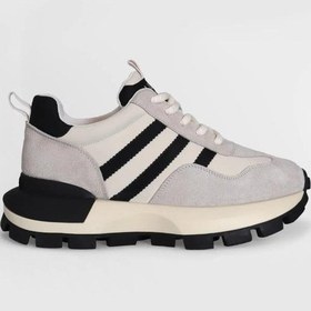 Resim Lufıan Tatum Ekru Deri Kadın Sneaker 001 