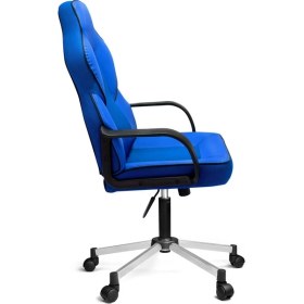 Resim Türksit İnka Plastik Kol Ve Krom Ayaklı Yönetici Koltuğu Mavi 