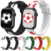 Resim Futbol Tarzı Metal Konnektör Silikon Elma İzle Ultra 49mm & Watch Ultra 2 49mm / Serisi 9 & 8 Ve 7 4 2 & Akıllı Saat Aks. 47710770 