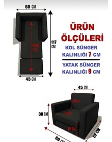 Resim LENSA HOME Çocuk Koltuğu Komple Sünger Katlanabilir Yataklı - Çocuk Minderi 0-4 Yaş 