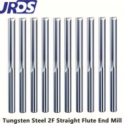 Resim JRDS 4mm & 6mm Tungsten Karbür İki Dişli Düz Saplı Freze Ucu - Hassas İşlenmiş Yuvarlak Köşe Router Matkabı ve Oyma Kesici, Ahşap, Demir, Akrilik için - Kalıp Taşlama Makineleri ile Uyumlu, Dayanıklı Freze Aletleri, Metal İşleme Aletleri, Ağaç İşçiliği Aletleri, Yüksek Hassasiyetli Endüstriyel Profesyoneller İçin 