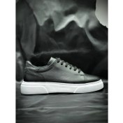 Resim Hakiki Deri Siyah Spor Ayakkabı – Ortopedik & Rahat Günlük Ayakkabı, Erkek Sneaker, Casual, Erkek Ayakkabı 