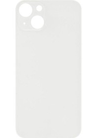 Resim Apple Uyumlu iPhone 13 Logolu Arka Pil Batarya Kapağı - Lens Hariç Beyaz 