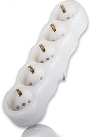 Resim fetih elektrik Topraklı 5'li Golyat Grup Priz 