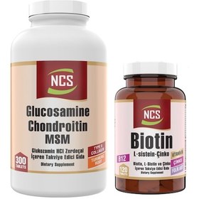 Resim Ncs Glucosamine Chondroitin Msm 300 Tablet + Ncs Biotin 120 Tablet 
