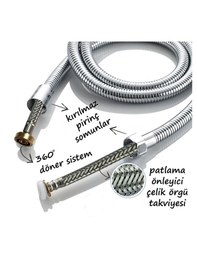 Resim Yapıtaşı Yt261 Limon Banyo Duş Seti Butonlu 3fonksiyonlu Krom 