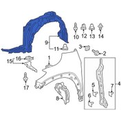 Resim Toyota Corolla- Cross- 2022-2024 Ön Çamurluk Davlumbazı Sağ Tyg Oem No:538750a110 