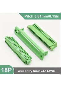 Resim Wangxi 18 Pozisyon Vidalı Nylon Yalıtımlı Hızlı Bağlantı Terminal Bloğu Kolay Kurulum 
