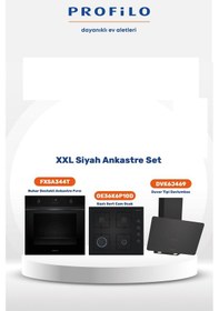 Resim Profilo FXSA344T - OE36K6P10D - DVK6J469 3'lü Siyah Ankastre Set 