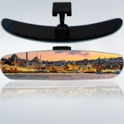 Resim Takgör Ova 6 Dik Kollu Universal Iç Dikiz Aynası 26X6 cm 