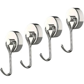 Resim Geeksen 4'lü Manyetik Demir Kanca Seti - 4cm X 1cm X 1cm Boyutları İle Dayanıklı Ve Saçma Sıralama İçin Uygun 