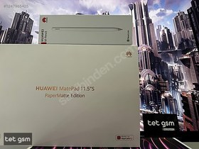 Resim Huawei Matepad 11.5S PaperMatte Edition Wi-Fi 11.5" + Kalem | 256 GB 8 GB Gri 
