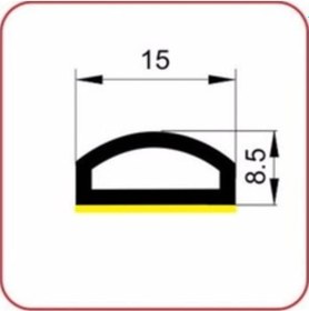 Resim 6 M. Kendinden Yapışkanlı Demir-Çelik Kapı Fitili-Yalıtım Contası 