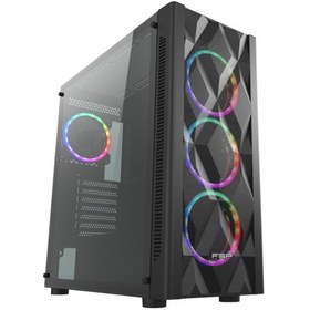 Resim FSP FSP CMT595AL Mid Tower, 750W 80+ Bronze, Siyah, Temperli Cam, RGB, ATX GAMING KASA 