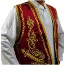 Resim Beyzade Kostüm Erkek Bordo Yöresel Yelek Bordo 