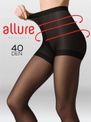 Resim Allure Düzeltme Şortlu Naylon Taytlar 40/100 Den 59457056 Siyah 