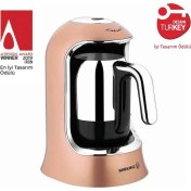 Resim Korkmaz Kahvekolik Rosagold Kahve Makinesi A860-06 