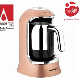 Resim Korkmaz Kahvekolik Rosagold Kahve Makinesi A860-06 
