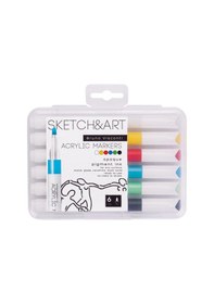 Resim Bruno Visconti "sketch & Art" Akrilik Marker Kalem 6 Renk 