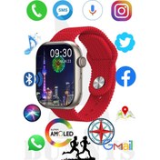 Resim 2 Yıl Samsung Galaxy S21 Uyumlu Akıllı Saat Konuşma Özellikli Watch 9 Pro 45MM Amoled Ekran Ithalat 