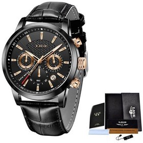 Resim Tenfowee Erkek Spor Kol Saati Lıge Sulu Dayanıklı Çelik Kordon Çift Gözlü Multifonksiyonel Ticari Kol Saati Siyah Kasa Siyah Kordon Pembe Titanyum 