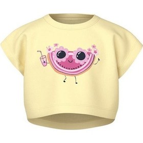 Resim Name It Nmfvıima Capsl Kız Çocuk Crop T-shirt 13228148 Sarı 